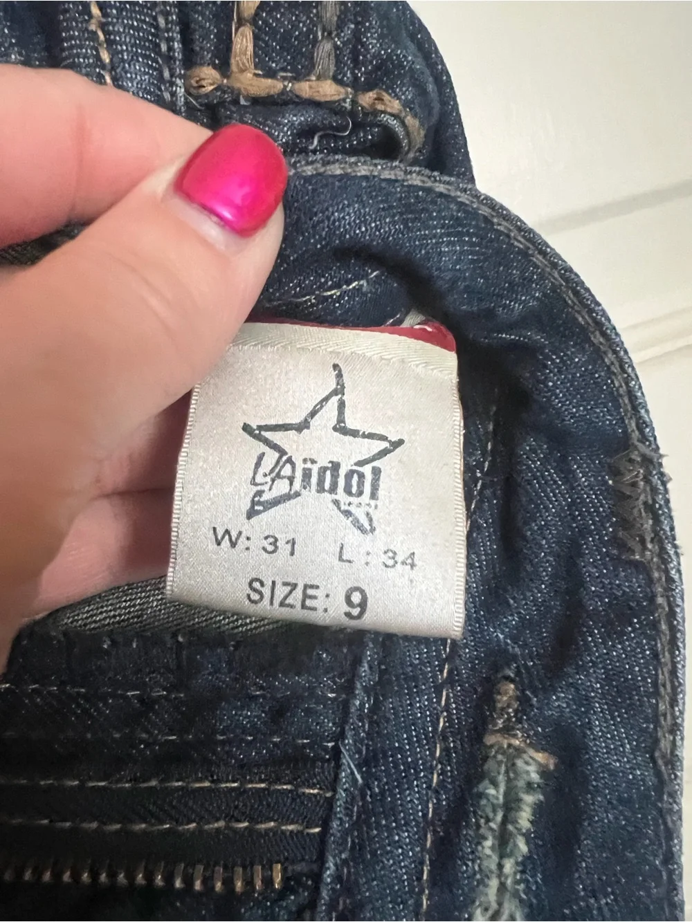 L.A. Idol Women's Denim Straight Leg 5 Pocket Jeans Size 9 NWOT